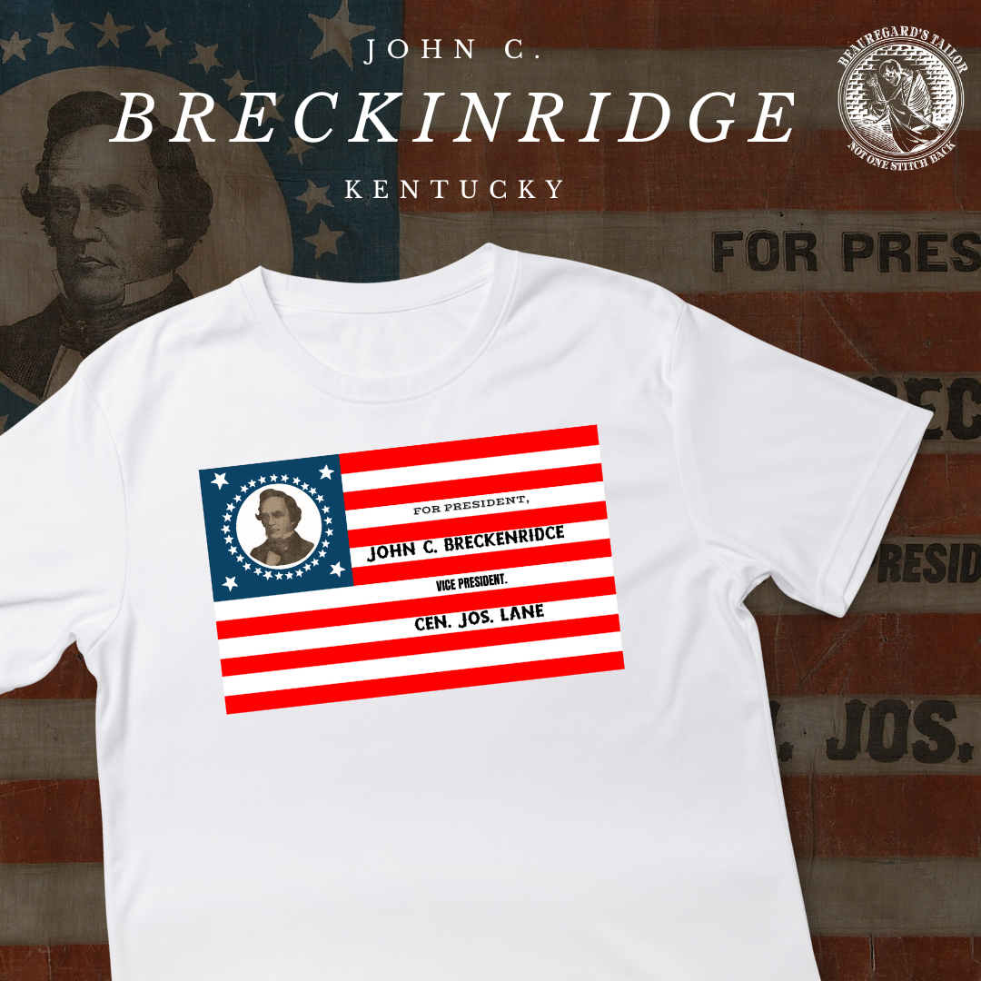 John C. Breckinridge 1860 Campaign Flag Shirt
