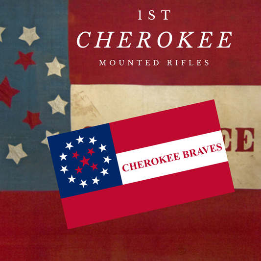 1st Cherokee Mounted Rifles Flag Sticker