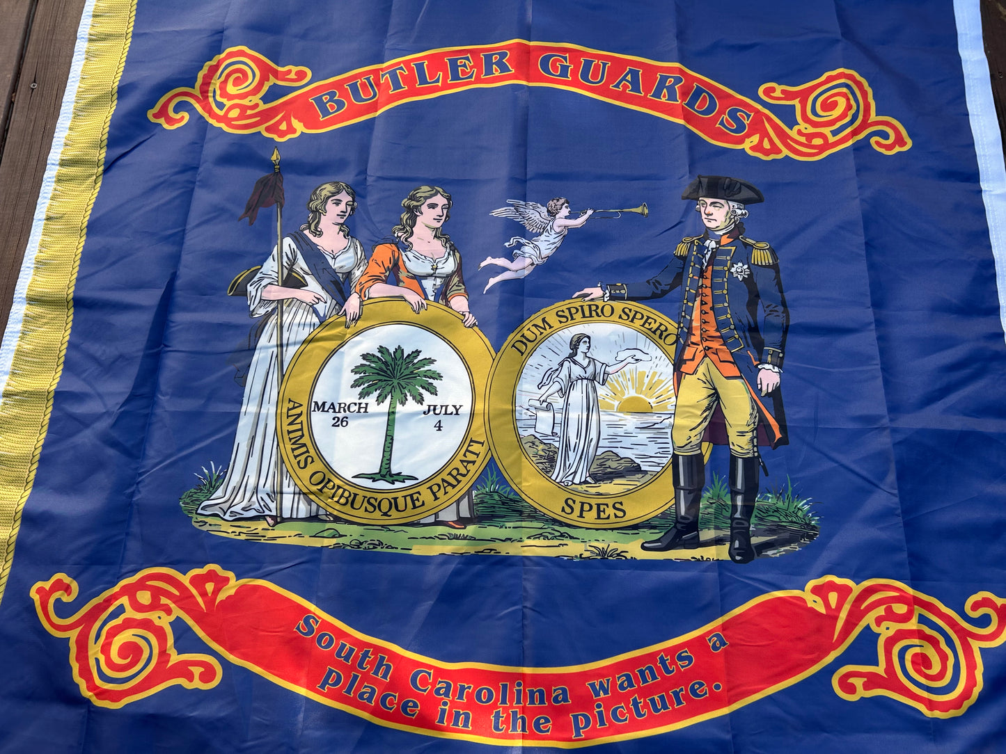 "We offer peace" - Butler Guards - 4th South Carolina Flag