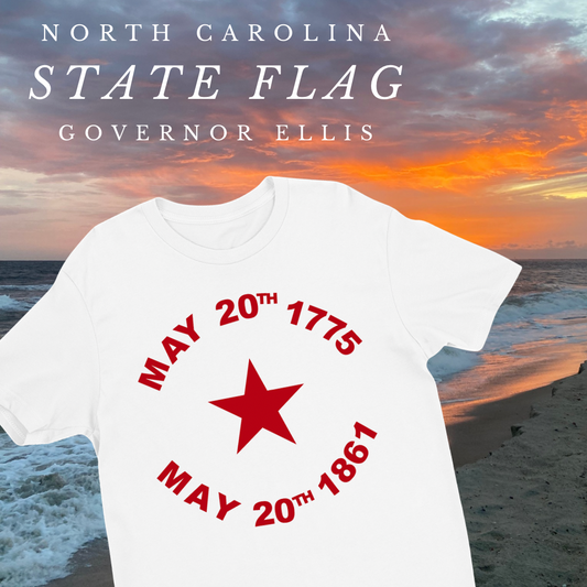 North Carolina State Flag (1861-1865) T-Shirt