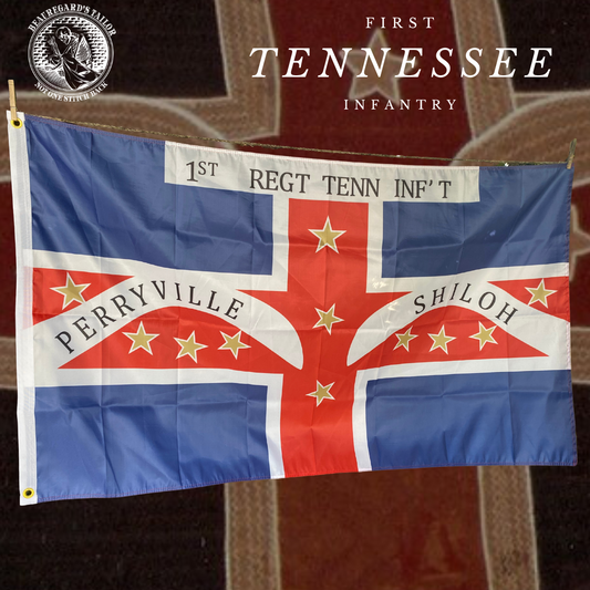 1st Tennessee Infantry Regimental Flag - Polk's Corps (2nd pattern) House Flag