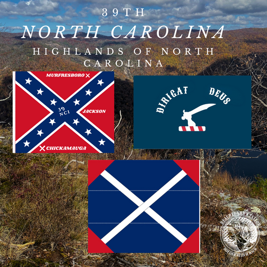 39th North Carolina Flag "Highland Grays" Sticker Collection