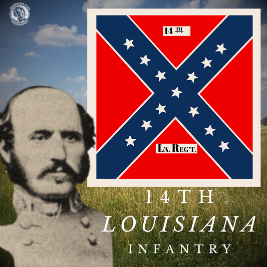 14th Louisiana Infantry Flag Sticker