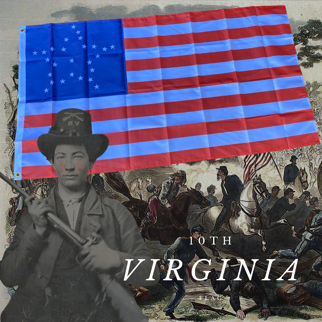 Tenth State Flag 10th Virginia Infantry (1st Manassas) Flag – Beauregard's Tailor