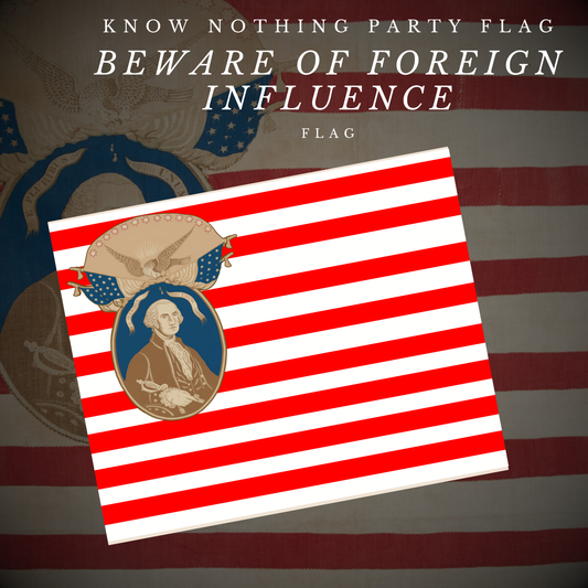 George Washington - Know Nothing Party Flag Stickers/Magnets