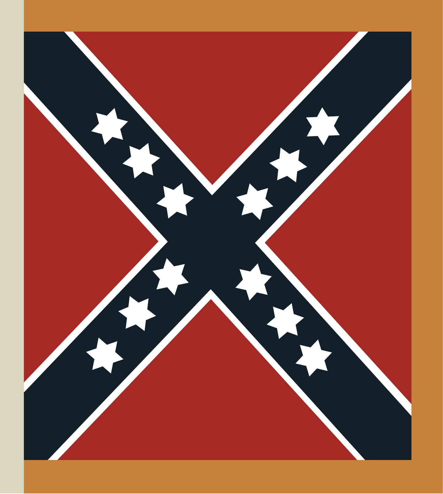 1st Florida Infantry "Shiloh" Flag Stickers/Magnet