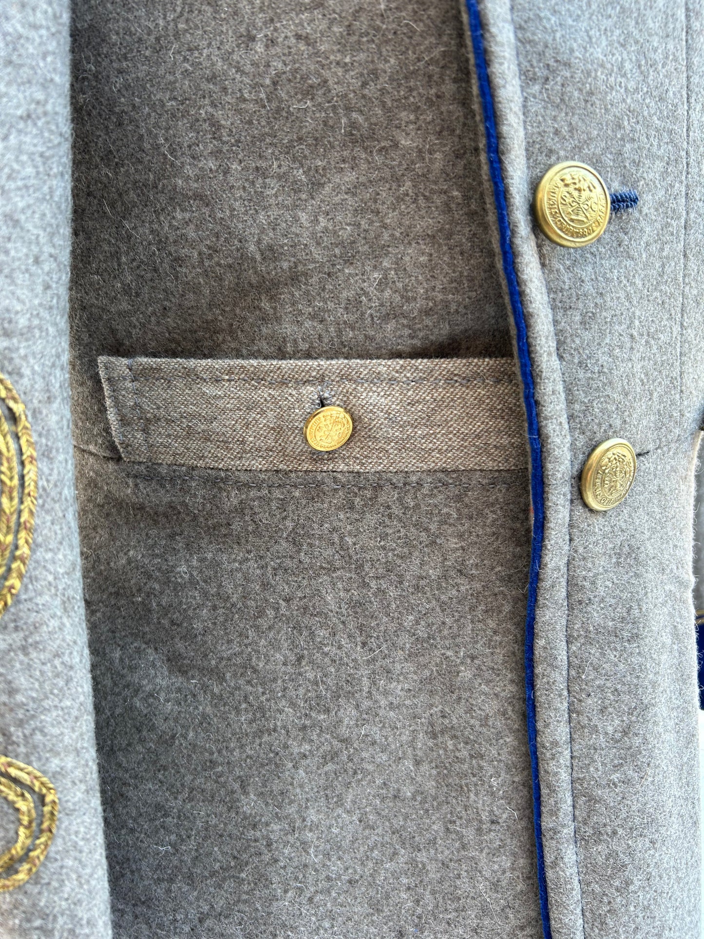 "Lightly Used" Confederate Officer Frock Coat - Size 40/34