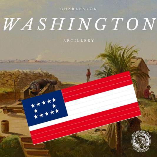 "Rebuilt United States Flag" Charleston Washington Artillery 1st National Flag Sticker