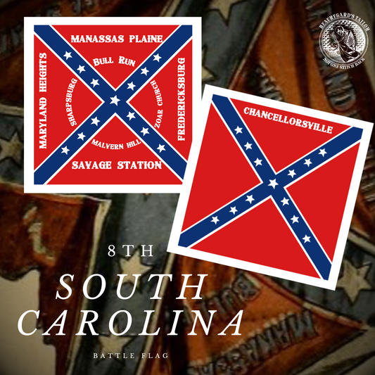 8th South Carolina Flag Sticker