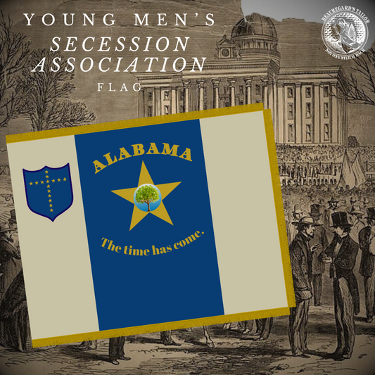 Young Men's Secession Association - Mobile, Alabama Flag Stickers/Magnet