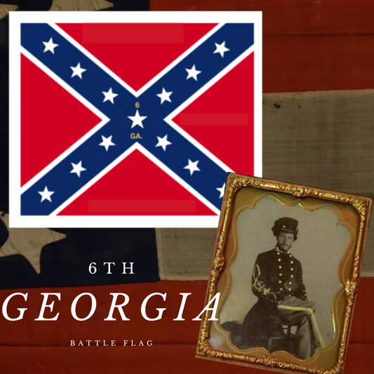 6th Georgia Infantry Flag Stickers/Magnet