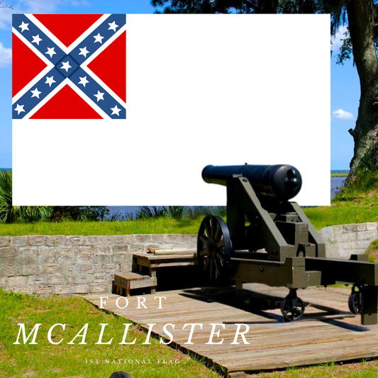 Fort McAllister 2nd National House Flag