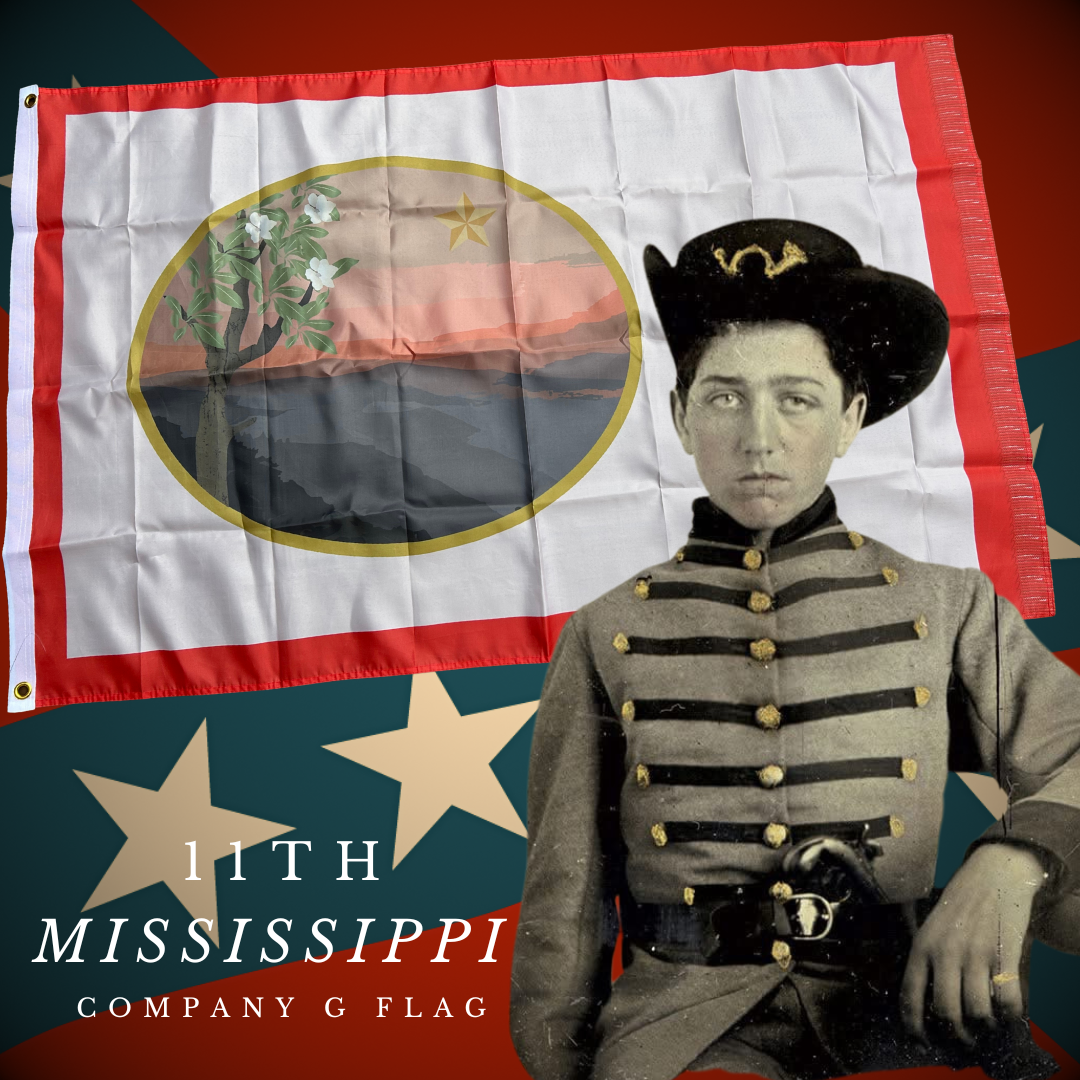11th Mississippi - Company G "Lamar Rifles" Flag
