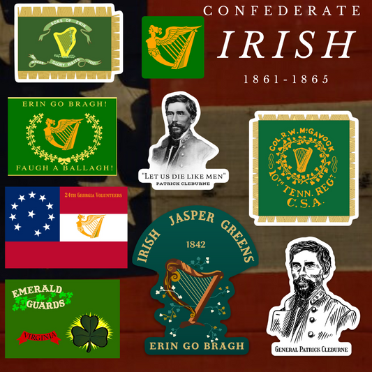 Confederate Irish Sticker Set