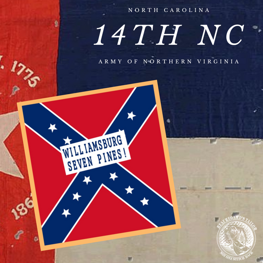 14th North Carolina Regimental Flag Stickers