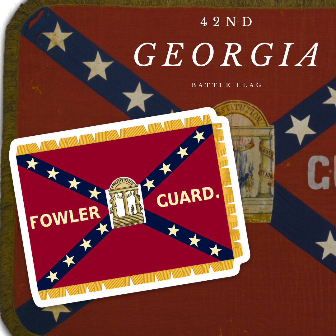 42nd Georgia Infantry Flag Stickers/Magnet – Beauregard's Tailor