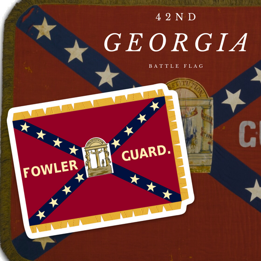 42nd Georgia Infantry Flag Stickers/Magnet
