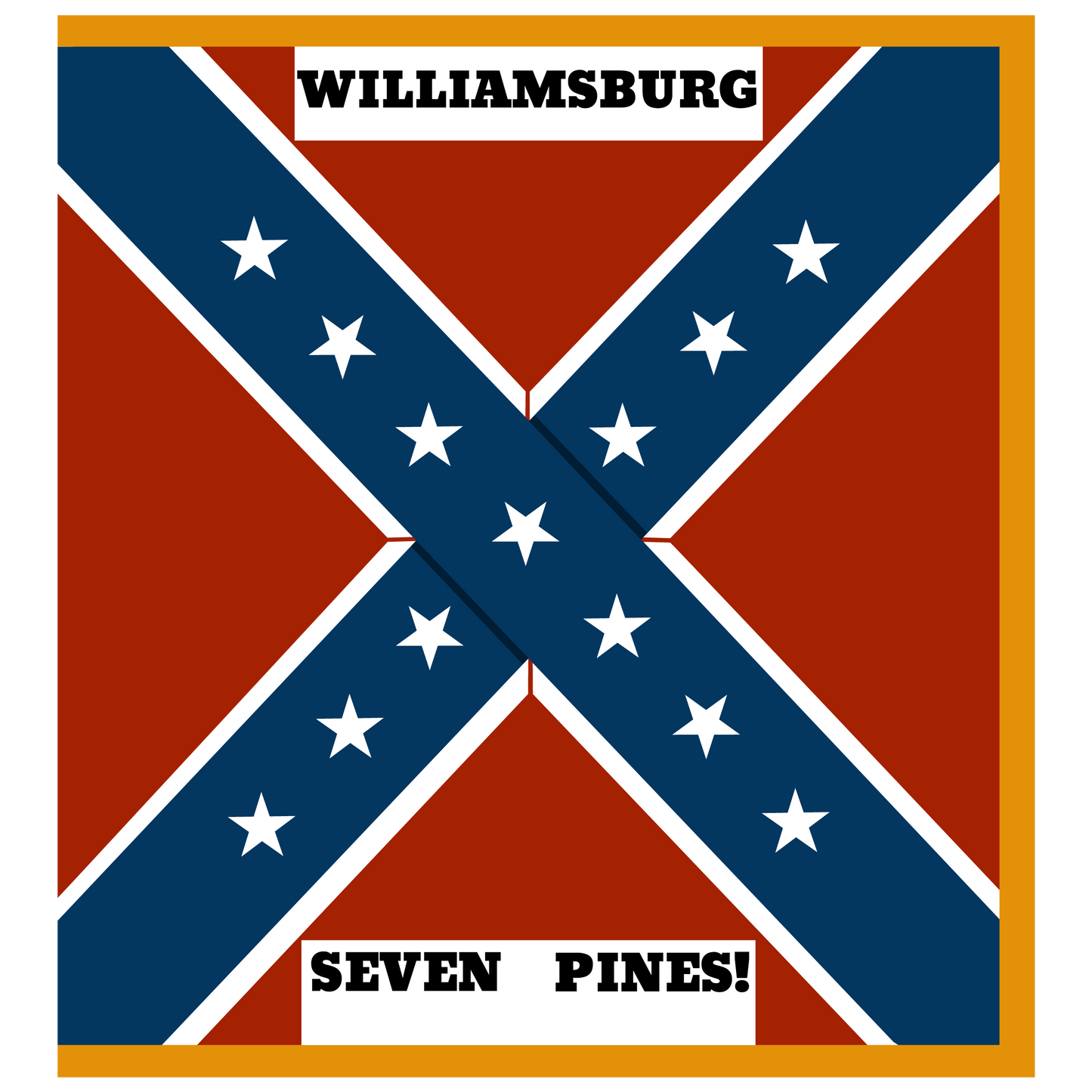 8th Alabama Battle Flag Stickers