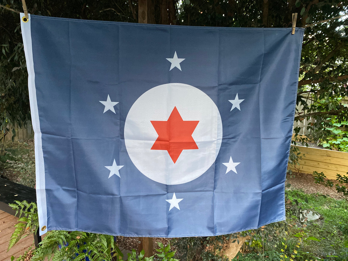 "Captured by moonlight" Tampa Bay House Flag