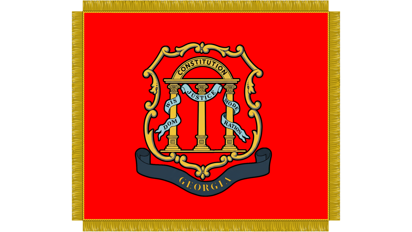 5th Georgia Infantry - Company B - Griffin Light infantry Flag Stickers/Magnet