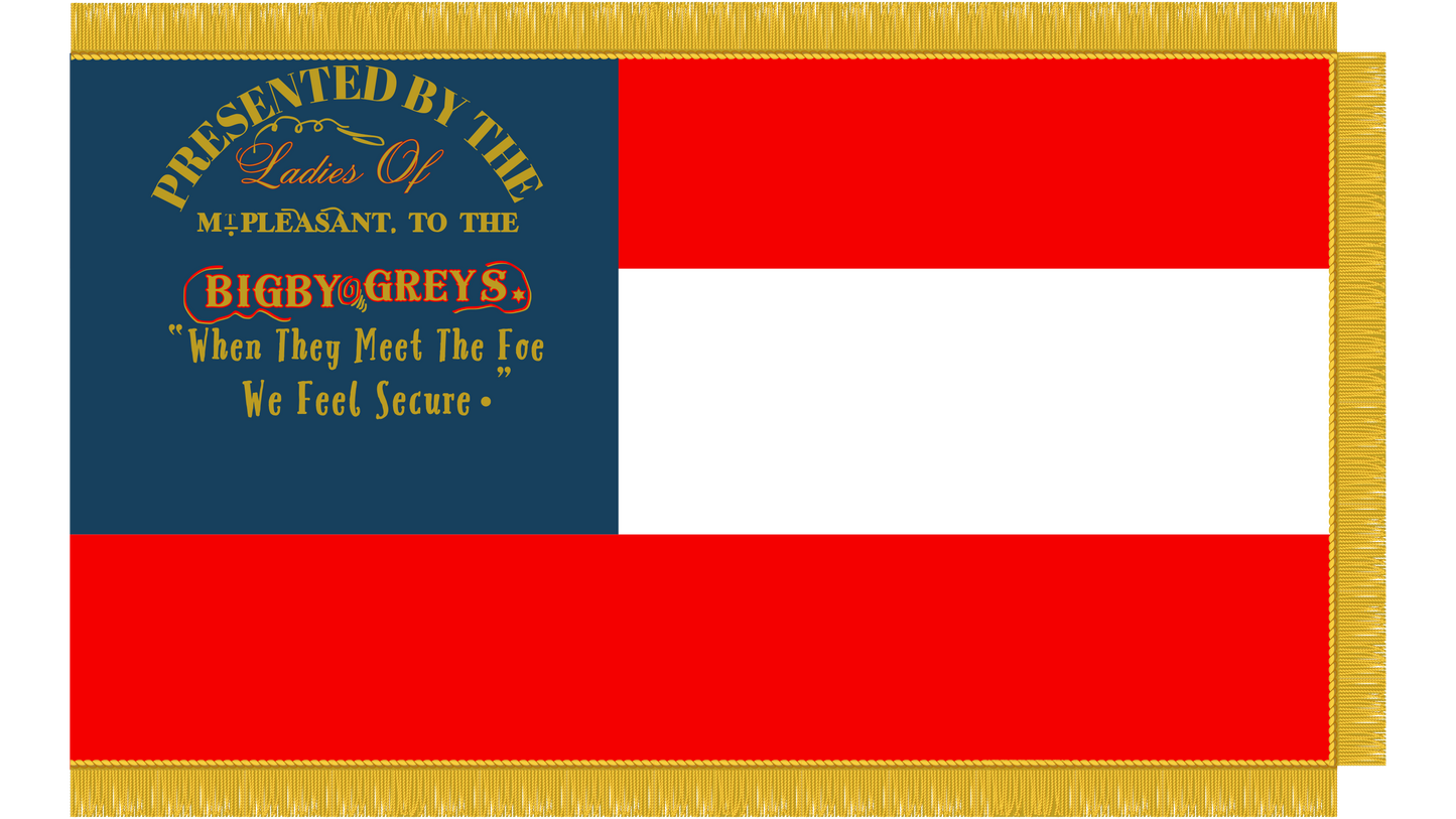 "Bigby Greys" 3rd Tennessee Infantry Flag Stickers/Magnet