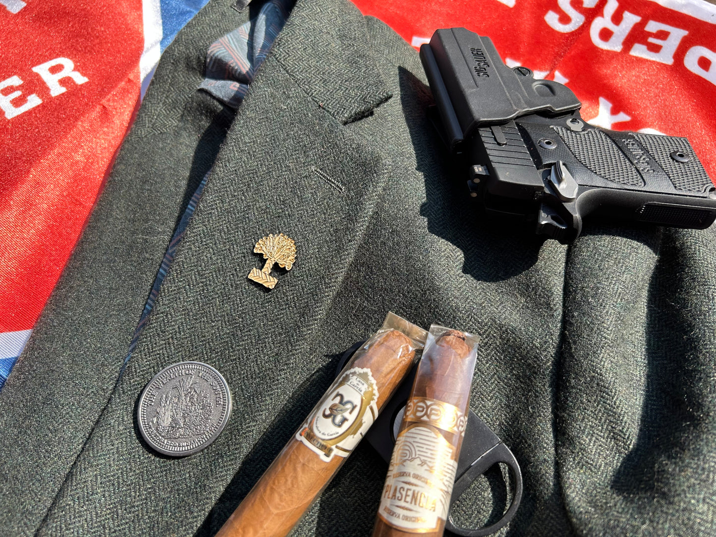 Secession Cockade Lapel Pins