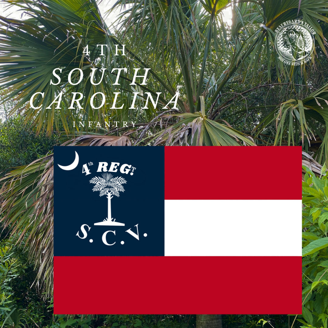 4th South Carolina Volunteers Flag Stickers