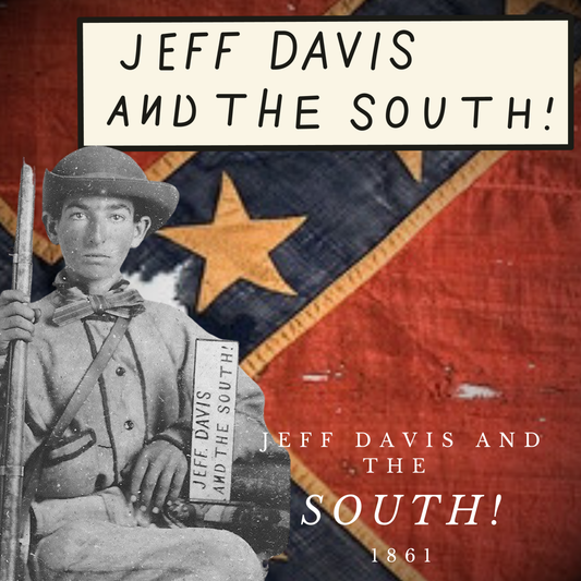 "Jeff Davis And The South" Placard Stickers/Magnets
