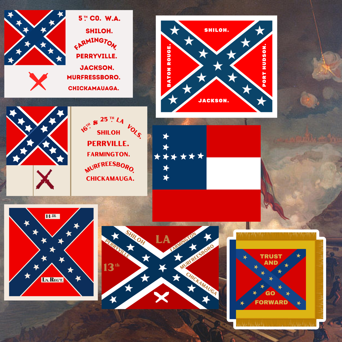 Louisiana Sticker Collection