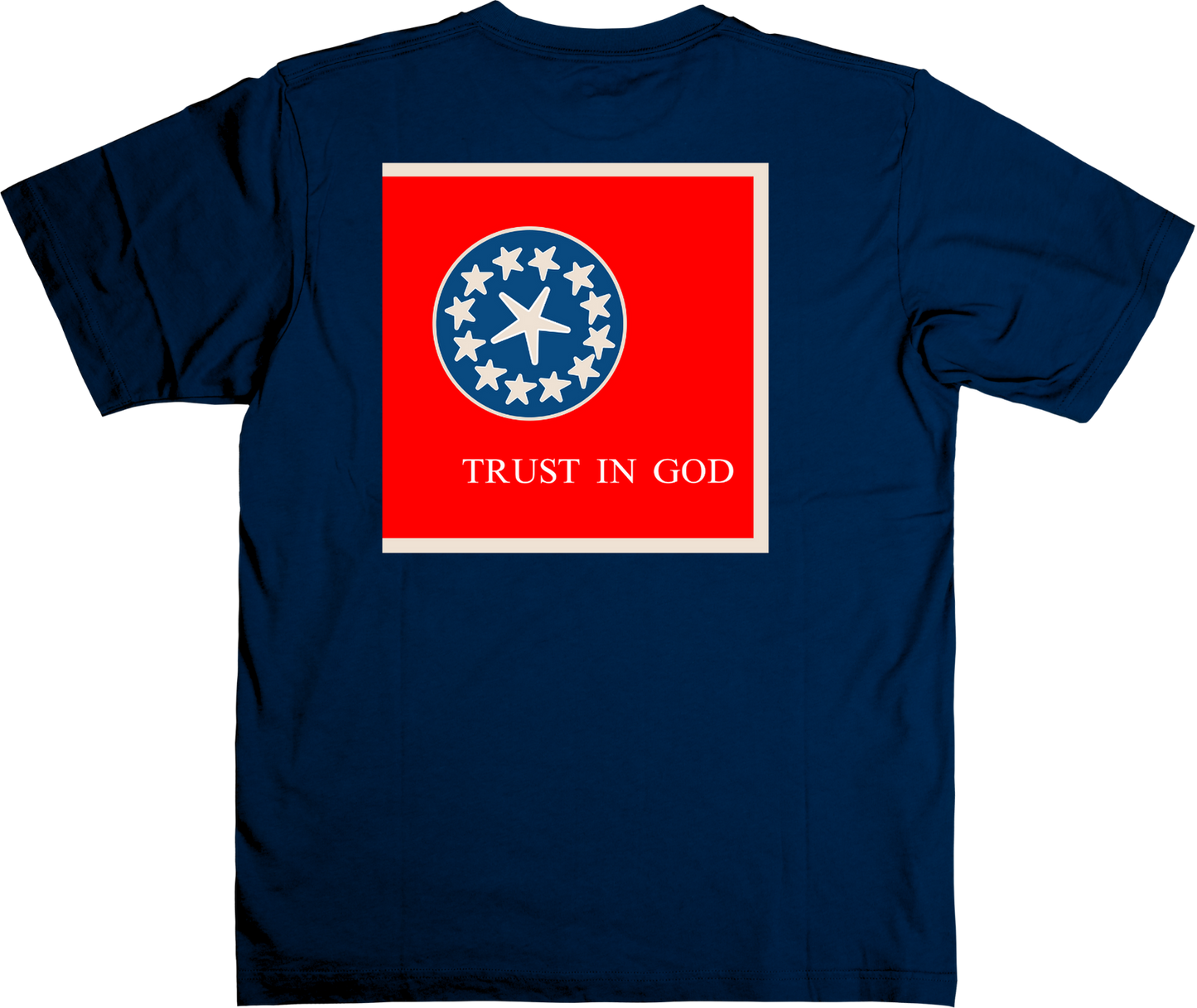 "Trust in God" 17th Texas Infantry Flag Shirt