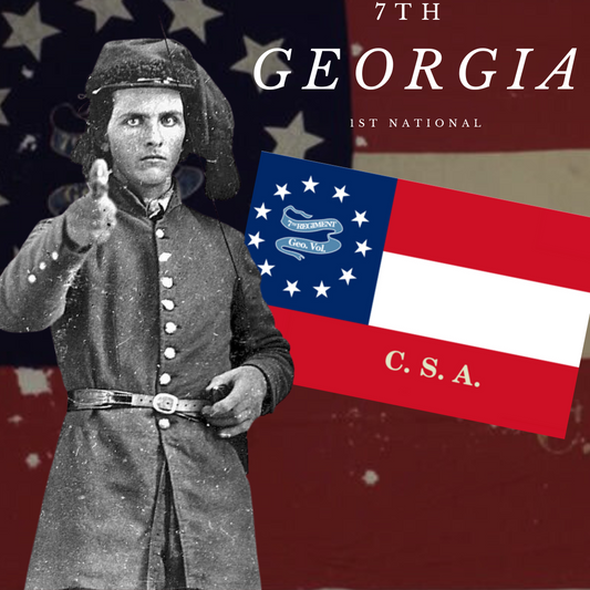 7th Georgia Infantry Flag Stickers/Magnet