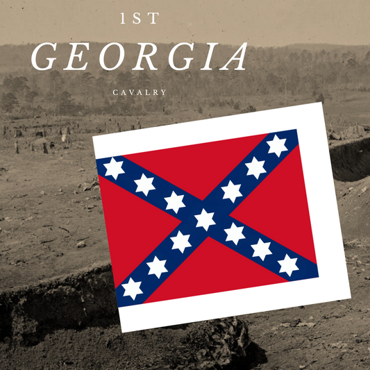 1st Georgia Cavalry Flag Stickers