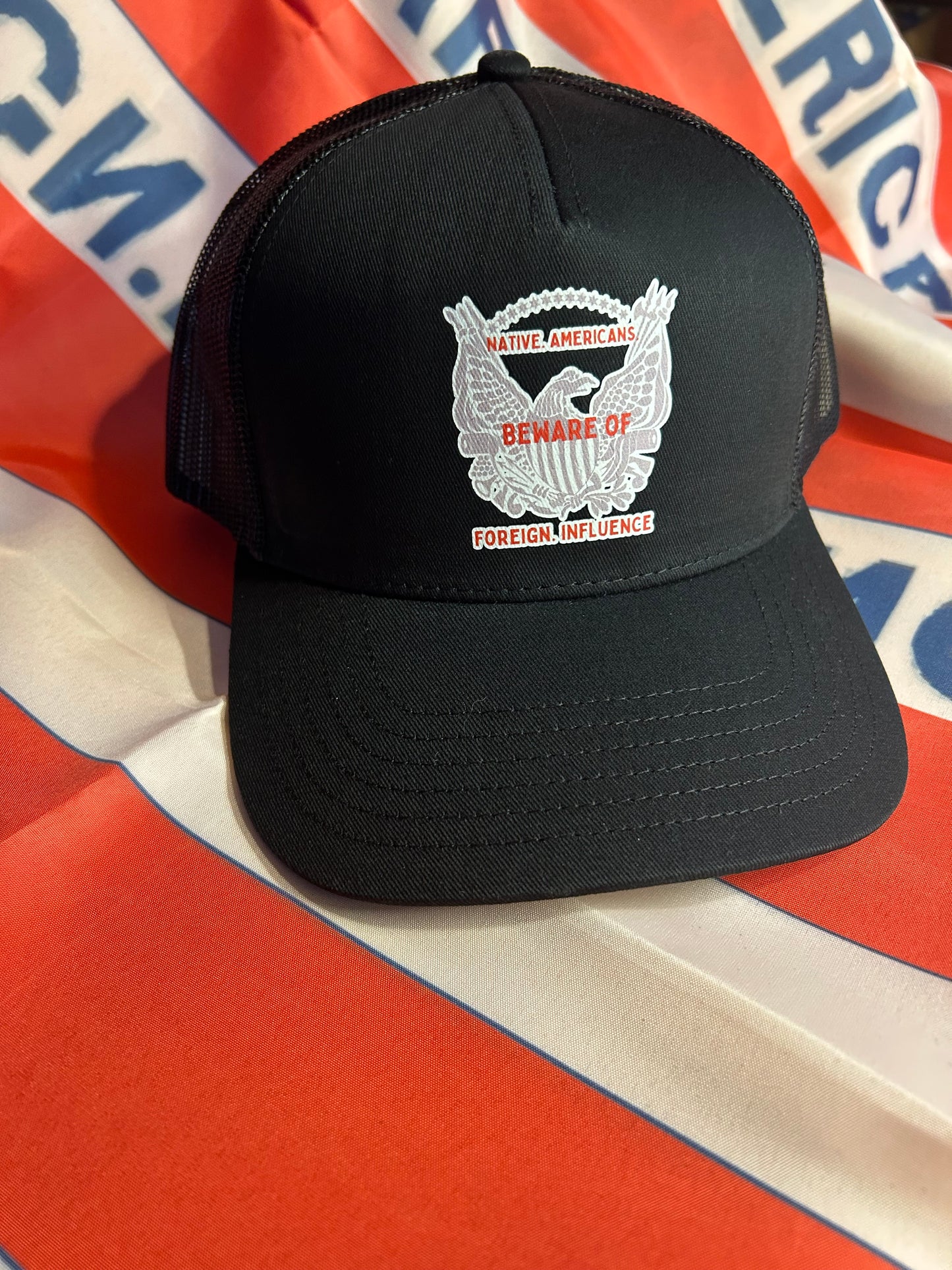 "Beware of Foreign Influence" Know Nothing Party Cap