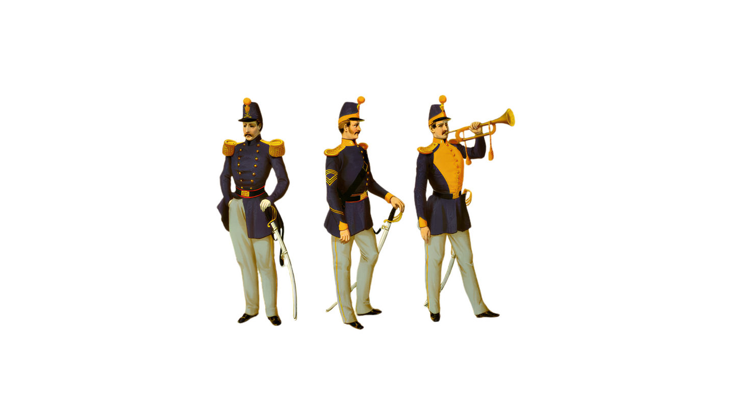 1851 - Dragoons Uniform Plate Stickers