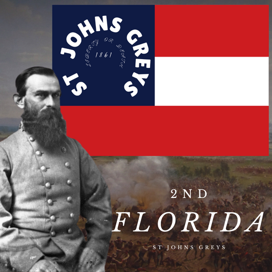 "Liberty or Death" -St. Johns Greys- 2nd Florida Infantry - Company G Flag House Flag