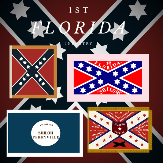 1st Florida Infantry Flags Stickers/Magnet