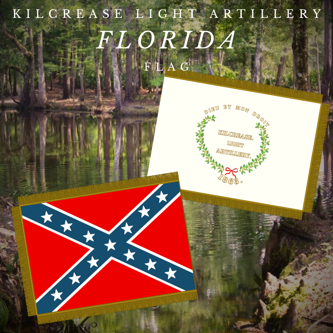 "God and Our Rights" Kilcrease Light Artillery Flag Stickers/Magnet