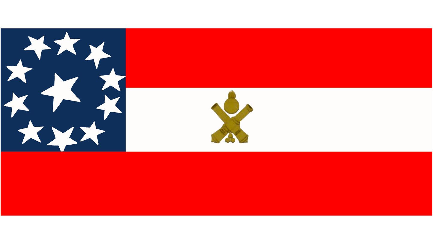 Dallas Arkansas Battery Flag Stickers/Magnet