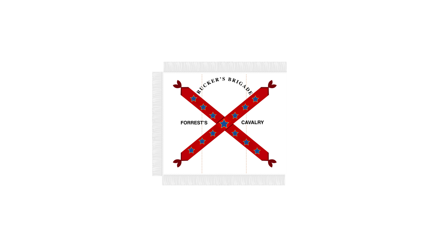 "Fortuna Favet Fortibus" ("Fortune favors the brave") 7th Alabama Cavalry Flag Stickers