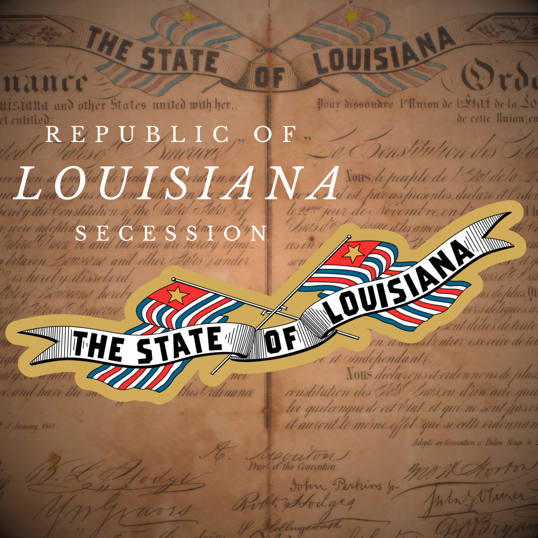 Louisiana Ordinance of Secession Stickers/Magnets