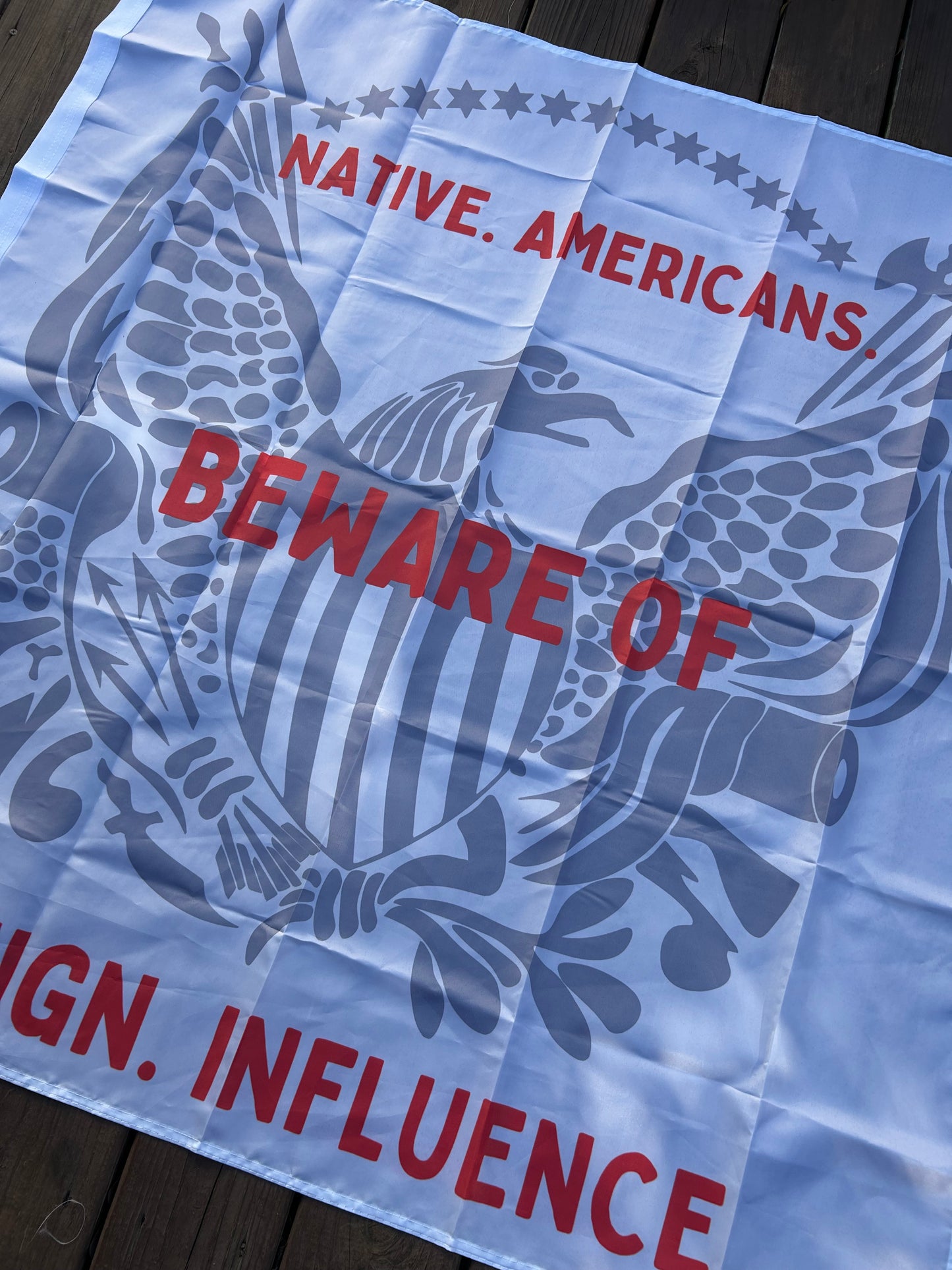 "Beware of Foreign Influence" - Eagle Flag