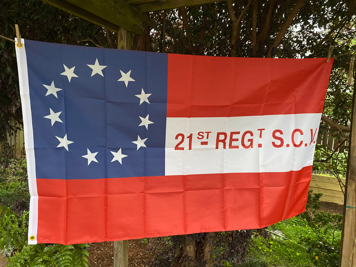 21st South Carolina First National Flag House Flag