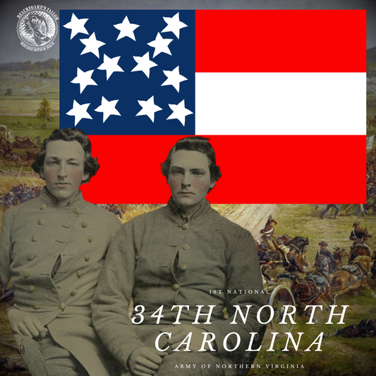 34th North Carolina 1st National House Flag