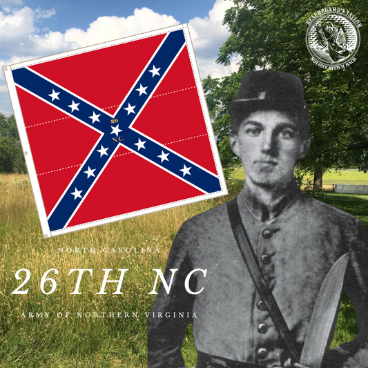26th North Carolina Regimental Flag Stickers/Magnet