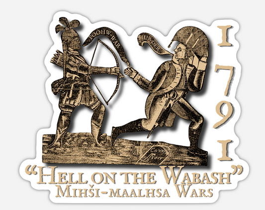 "Hell on the Wabash" Stickers/Magnet