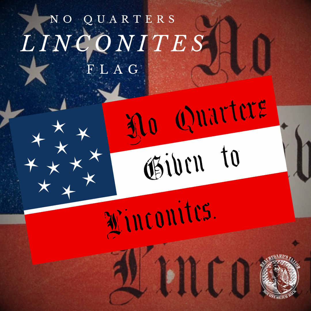 "No Quarters Given to Linconites" Envelope Stickers