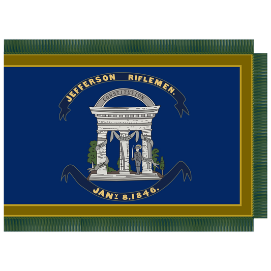 Jefferson Riflemen Militia Flag Stickers/Magnet