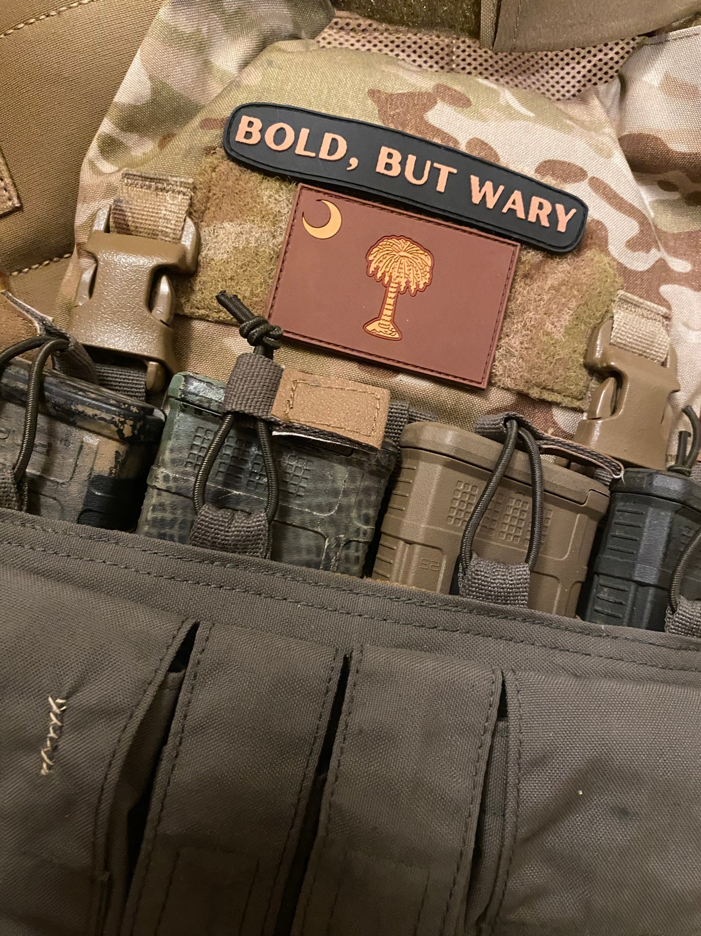 "Bold, But Wary" South Carolina PVC Morale Patch