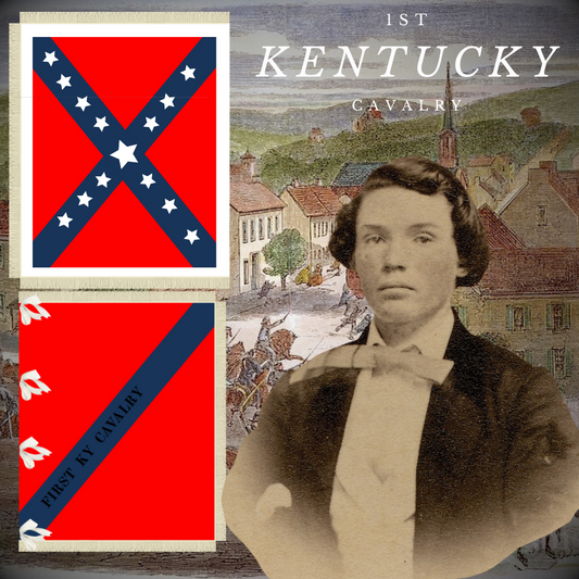 1st Kentucky Cavalry Flag Stickers/Magnet