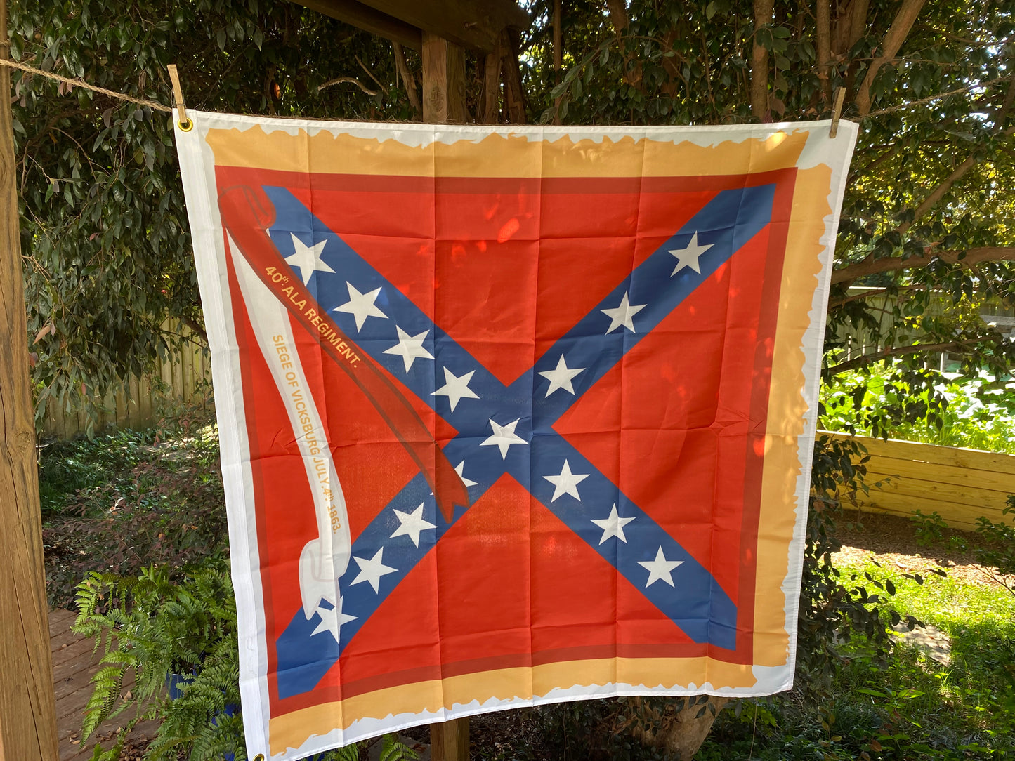 40th Alabama Infantry House Flag